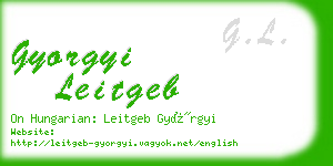 gyorgyi leitgeb business card